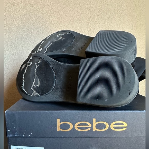 bebe taara mixed black riding boot size 7 - Picture 8 of 11